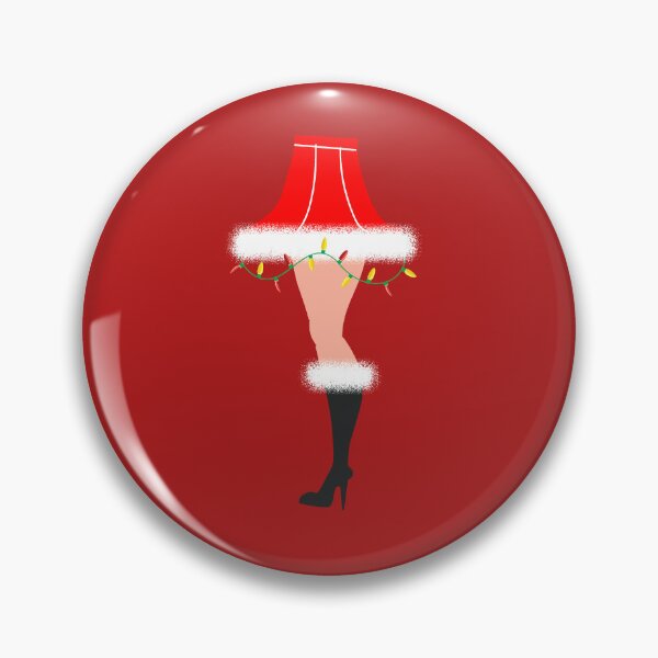Item preview, Christmas greeting Mid Century style Leg Lamp with Female Santa Costume designed and sold by Jdawnink.