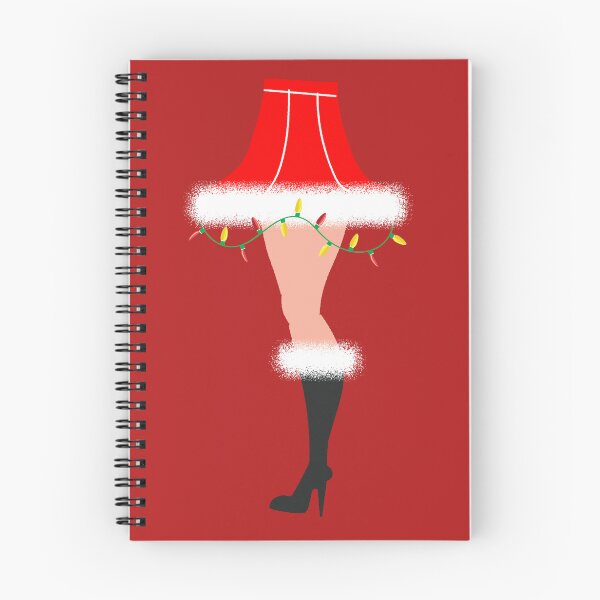 Item preview, Christmas greeting Mid Century style Leg Lamp with Female Santa Costume designed and sold by Jdawnink.