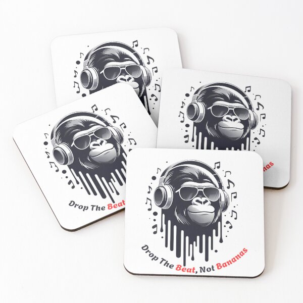 Item preview, Drop The Beat Not Bananas Gorilla DJ designed and sold by DrawDrip.