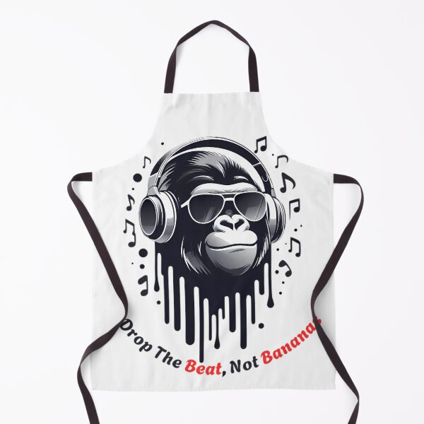 Item preview, Drop The Beat Not Bananas Gorilla DJ designed and sold by DrawDrip.