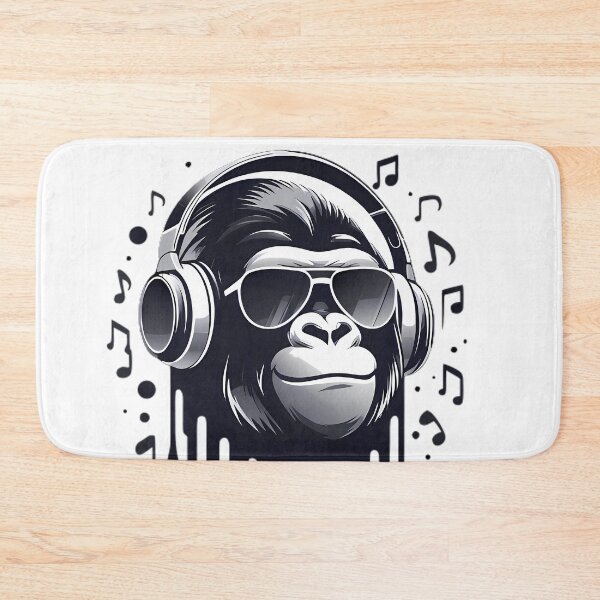 Item preview, Drop The Beat Not Bananas Gorilla DJ designed and sold by DrawDrip.