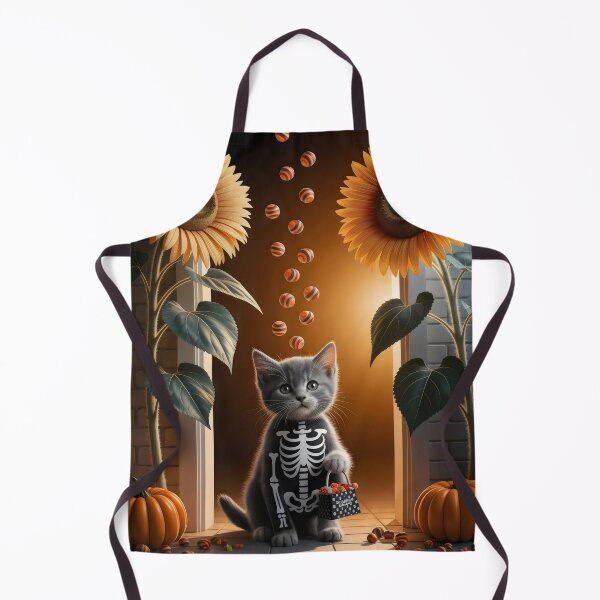 Item preview, Skeleton cat for halloween. designed and sold by MyHappyArtShop.