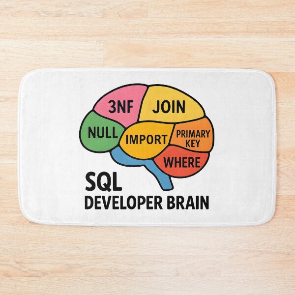 Item preview, SQL Developer Brain – Funny Database Administrator Gift designed and sold by Nerd Romance Café.