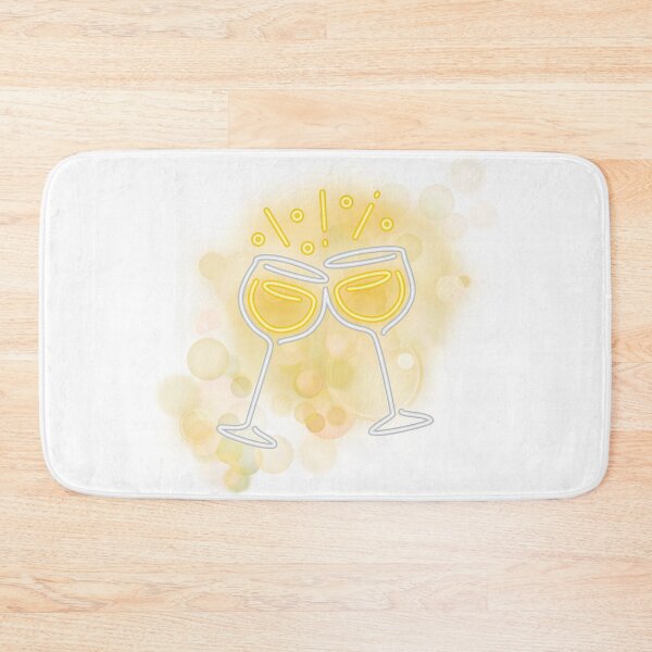Item preview, Neon Champagne Glass – Modern Party Illustration designed and sold by iamKRUK.