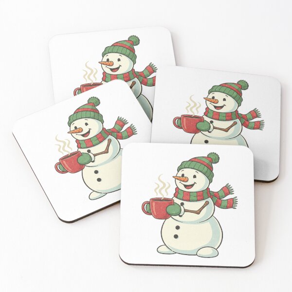 Item preview, Smiling Snowman Coffee Mug T-Shirt Festive Winter Holiday Hot Drink Gift designed and sold by BeanNTee.