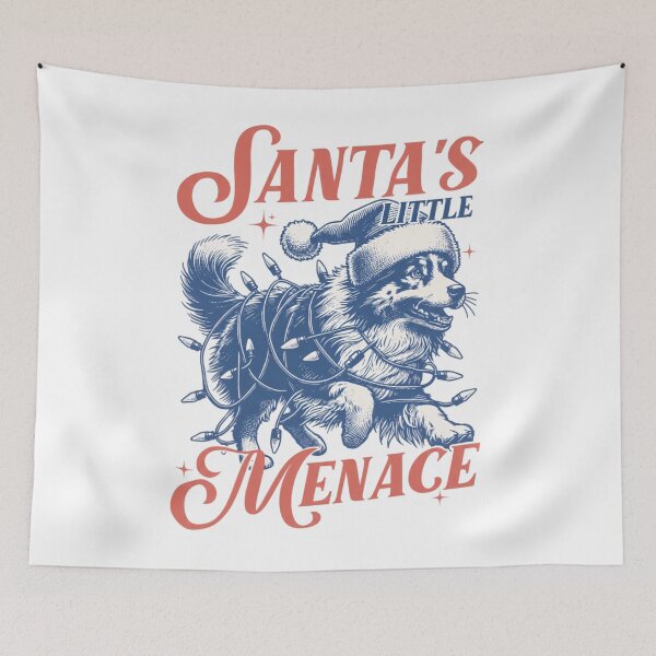 Item preview, Australian Shepherd Christmas - Aussie Shepherd designed and sold by sapnaela.