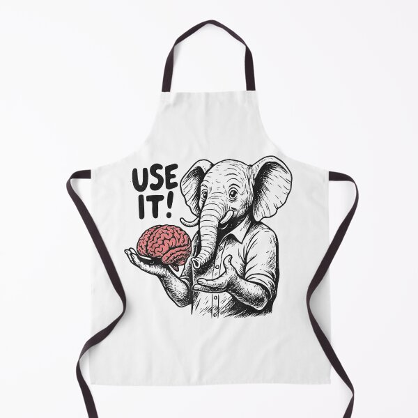 Item preview, Funny Sarcastic Elephant - Use It! Brain Quote - Smart Humor designed and sold by humex.