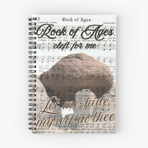 Item preview, Rock of Ages vintage Hymn art designed and sold by stella literarium.