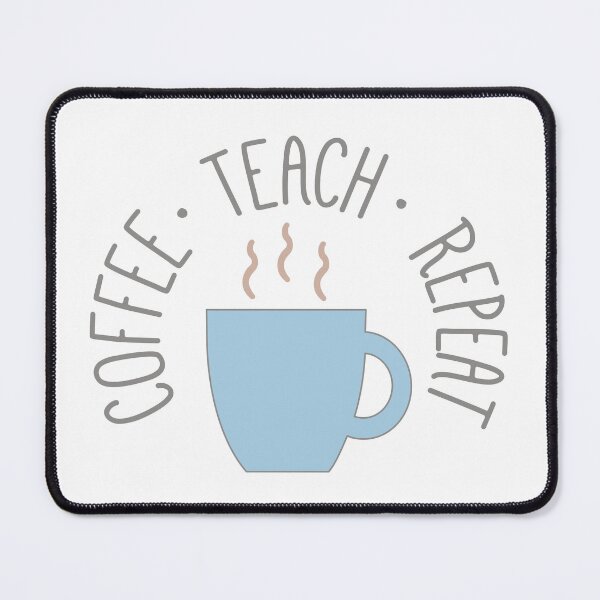 Item preview, Coffee Teach Repeat circle designed and sold by Think4Prints.