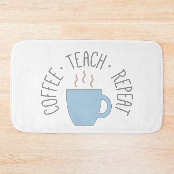 Item preview, Coffee Teach Repeat circle designed and sold by Think4Prints.