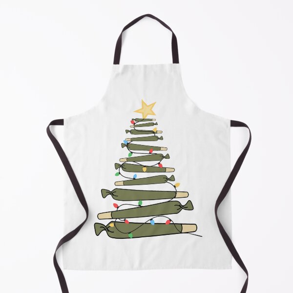 Item preview, Weed Christmas Tree with Lights – Festive Stoner Holiday Joint Art designed and sold by Cannaxes Studio.