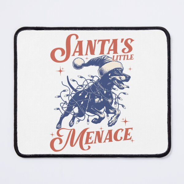 Item preview, Doberman Christmas - Santas Little Menace - Vintage Christmas - Doberman Mom designed and sold by sapnaela.