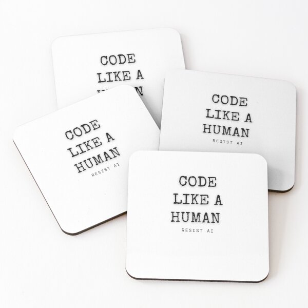 Item preview, Code Like a Human (Resist AI)  designed and sold by Scrappy Gardeners.