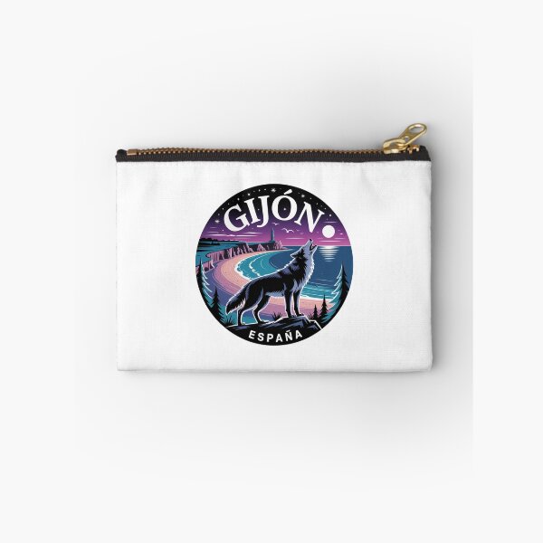 Item preview, Gijón España Wolf Art - Night Coast Illustration, Mystic Beach Landscape designed and sold by CircinusStore.