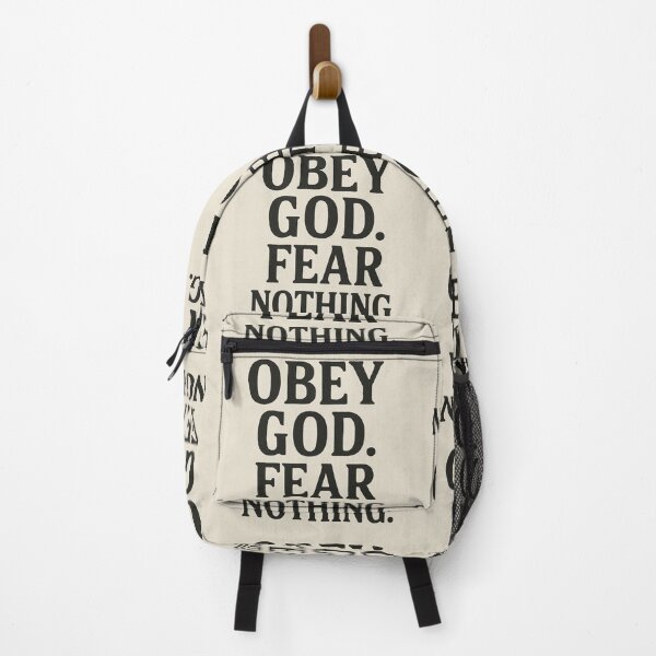 Item preview, Obey God Fear Nothing – Christian Minimalist Print in Bold Typography designed and sold by astersgraphics.