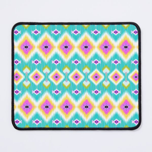Item preview, ikat style bright colored flowers designed and sold by Muemai88.