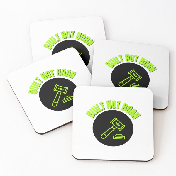 Item preview, Built Not Born – Motivational Hammer Logo | Minimal Streetwear Design designed and sold by Hayir Design.