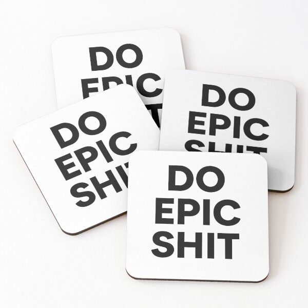 Item preview, DO EPIC SHIT – Bold Motivational Typography designed and sold by JaneMcCarthyStudio.