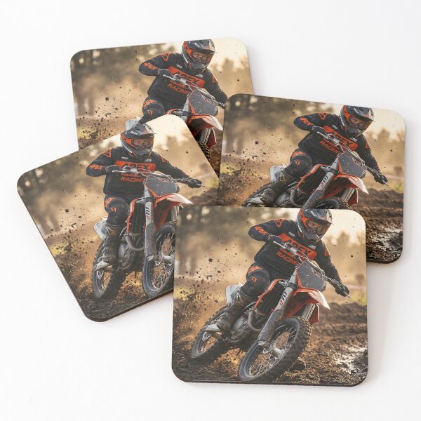 Item preview, Motocross Rider Poster – Ken Roczen Inspired Dirt Bike Art designed and sold by AbstractAuraArt.