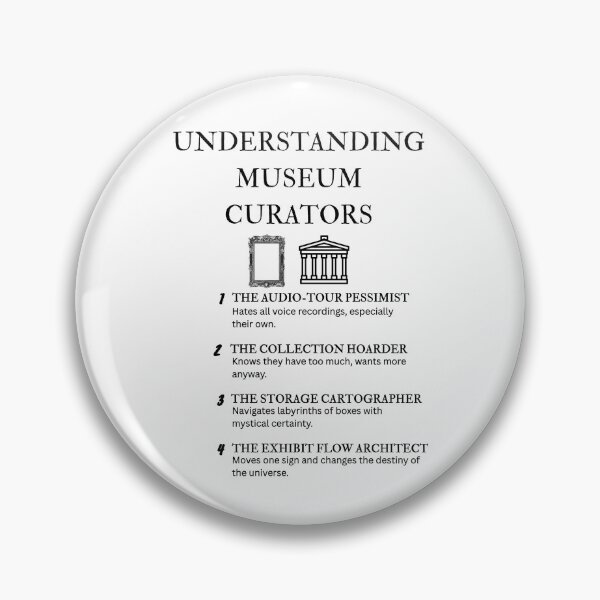 Item preview, Museum Curator Humor – Understanding Curators Funny Illustration designed and sold by PsyFlow35.