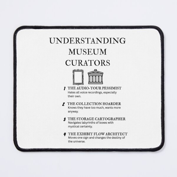 Item preview, Museum Curator Humor – Understanding Curators Funny Illustration designed and sold by PsyFlow35.