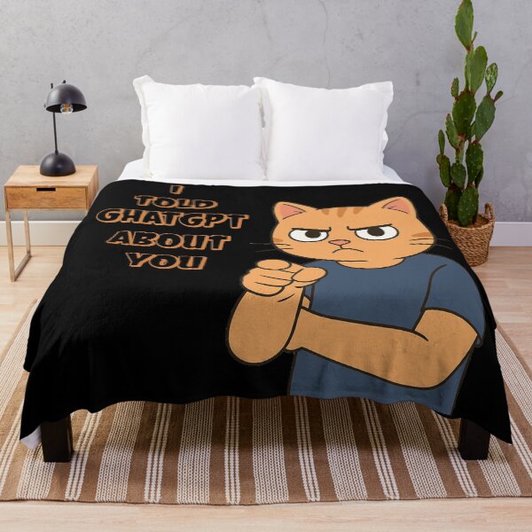 Item preview, I Told ChatGPT About You, Angry Cat Funny Design designed and sold by Ach&Koor.