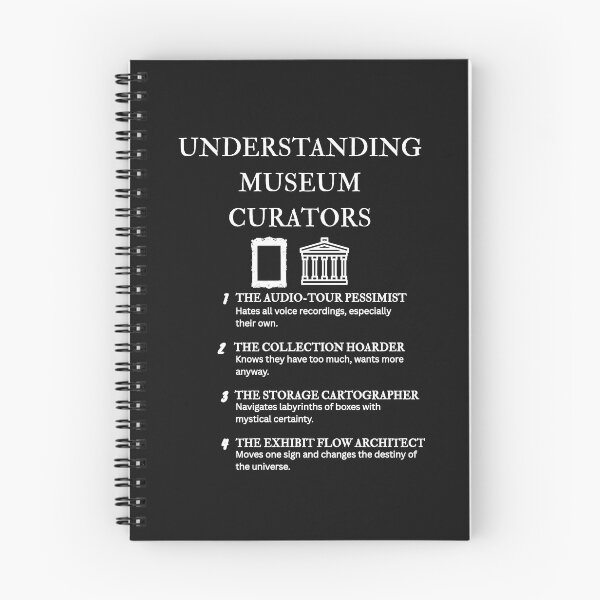 Item preview, Museum Curator Humor – Understanding Curators Funny Illustration – Black designed and sold by PsyFlow35.