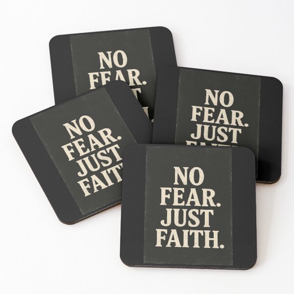 Item preview, No Fear Just Faith – Christian Quote Shirt & Vintage Faith Poster designed and sold by astersgraphics.