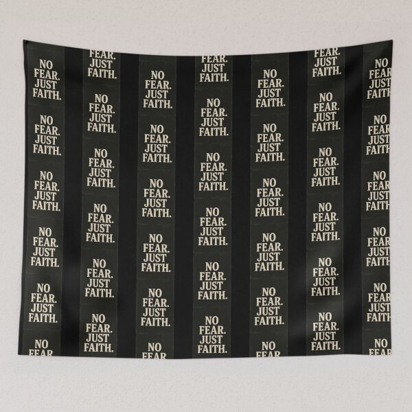 Item preview, No Fear Just Faith – Christian Quote Shirt & Vintage Faith Poster designed and sold by astersgraphics.