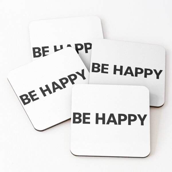 Item preview, BE HAPPY – Bold Positive Message Typography  designed and sold by JaneMcCarthyDNA.