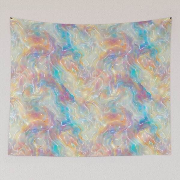 Item preview, Iridescent pastel liquid gemstone  designed and sold by FatBirdie.