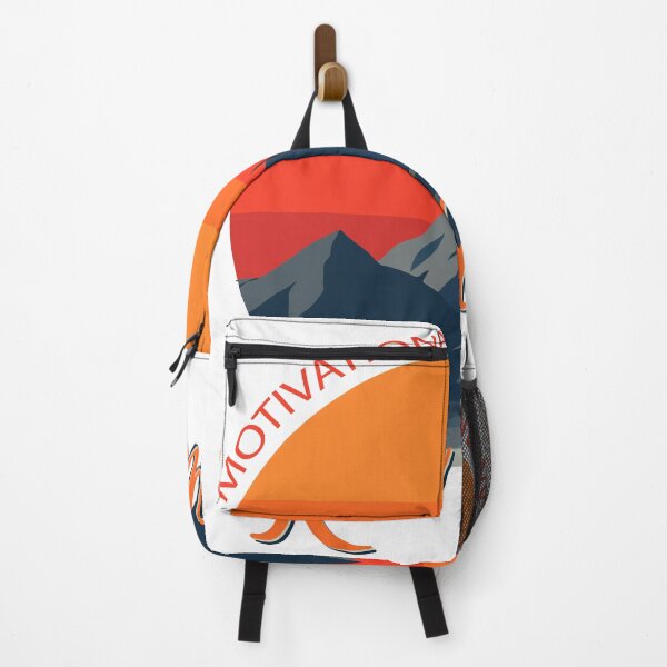 Item preview, Motivational Rise and Win Mountain Sunrise Retro Inspiration Design designed and sold by Design-Pro-21.