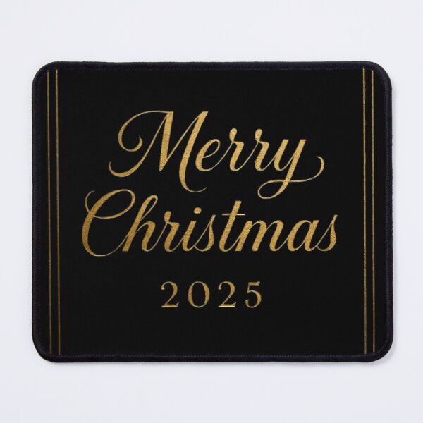 Artikelvorschau, Elegante Weihnachtskarte „Frohe Weihnachten 2025“ mit Goldfolienprägung – Luxuriöses Design in Schwarz mit Glitzer entworfen und verkauft von FUIRY .