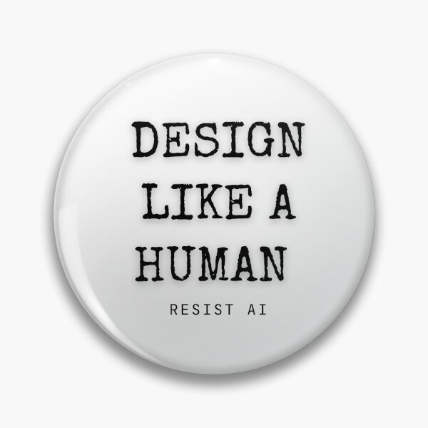 Item preview, Design Like a Human (Resist AI) | Graphic Design | Graphic Designers designed and sold by Scrappy Gardeners.