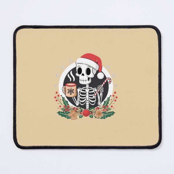 Item preview, Funny santa skeleton is drinking hot choclate designed and sold by Mega _Tronus .