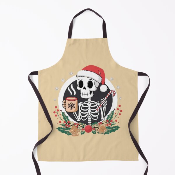 Item preview, Funny santa skeleton is drinking hot choclate designed and sold by Mega _Tronus .