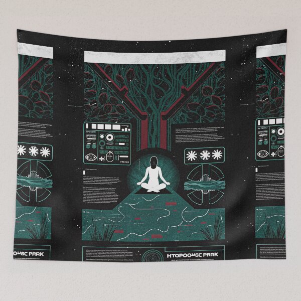 Item preview, Solarpunk: Meditation in the Hydroponic Park designed and sold by Raw-Ink.