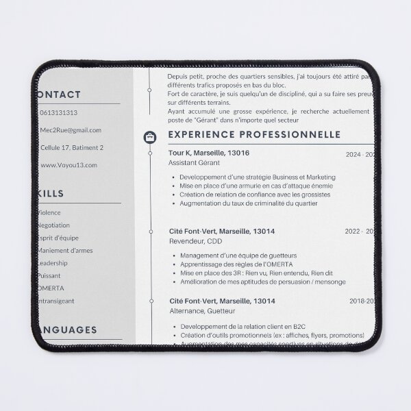 Item preview, CV of the oven manager designed and sold by UrbanStickz.