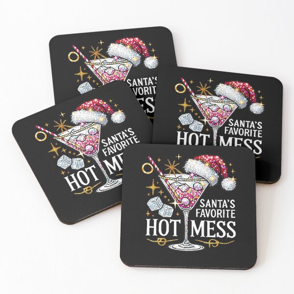 Item preview, Santa Favorite Hot Mess Sparkling Holiday Cocktail Chaos designed and sold by nojany.