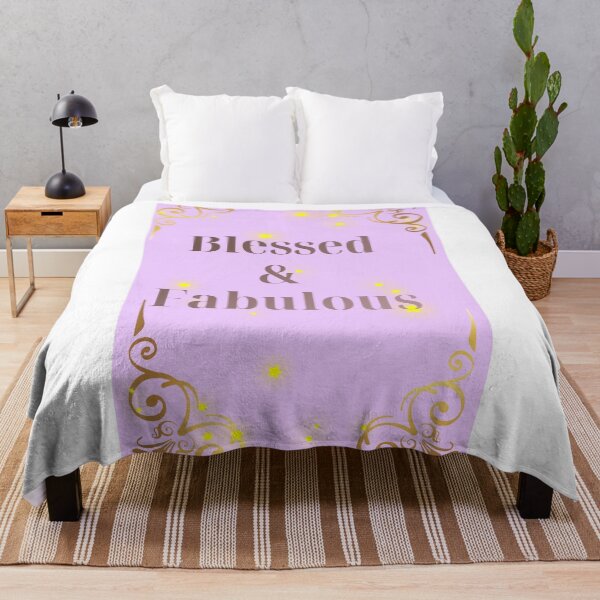 Item preview, Blessed & Fabulous - Inspirational Purple and Gold Art designed and sold by Extremeallie.