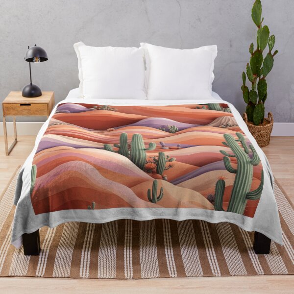 Item preview, Desert Sunset - Layered Dunes, Cacti & Dreamy Hues designed and sold by JaneMcCarthyDNA.