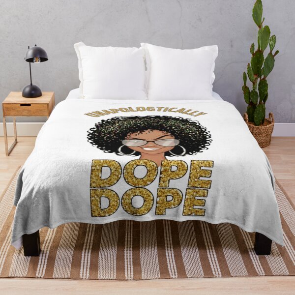 Item preview, Copy of Copy of Unapologetically Dope Black Woman Art – Empowerment Glitter Portrait designed and sold by Williams Anderson.