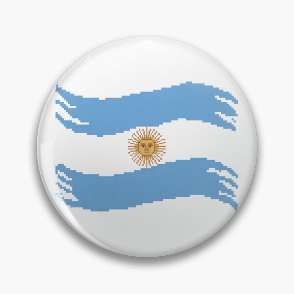 Item preview, Argentina Pixel Art Flag – Retro Distressed Design, Vintage Gamer Style designed and sold by CircinusStore.