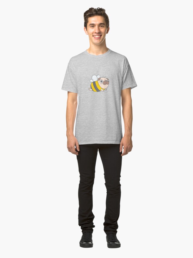 Alternate view of Pug Bee Classic T-Shirt