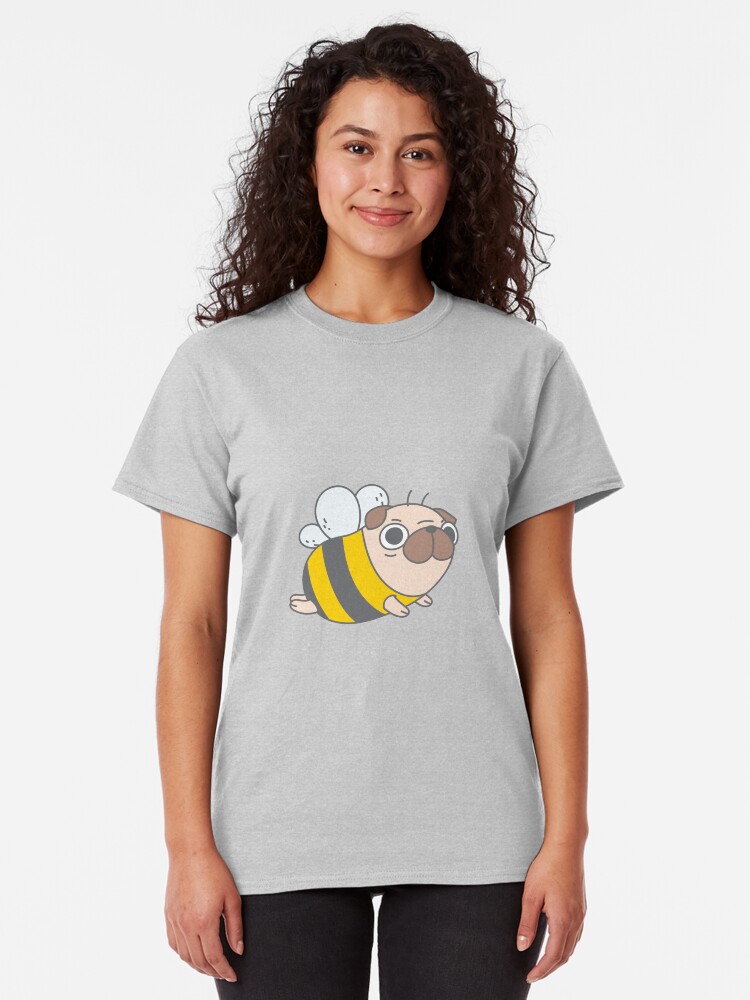 Alternate view of Pug Bee Classic T-Shirt