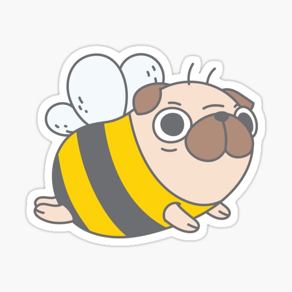 Item preview, Pug Bee designed and sold by Miri-Noristudio.