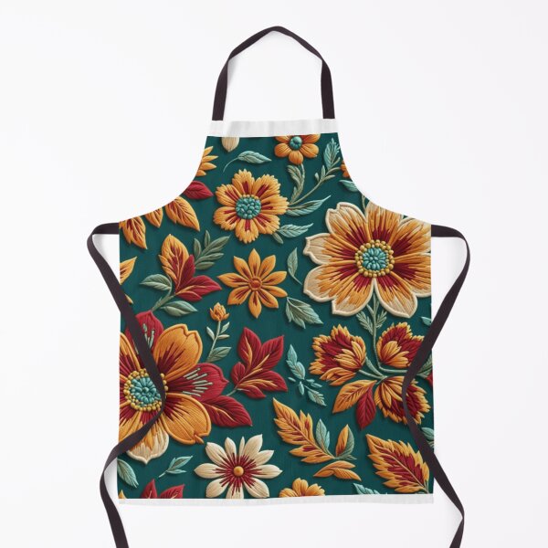 Item preview, Folk-Stitched Floral Art - Embroidery-Inspired Pattern designed and sold by JaneMcCarthyDNA.