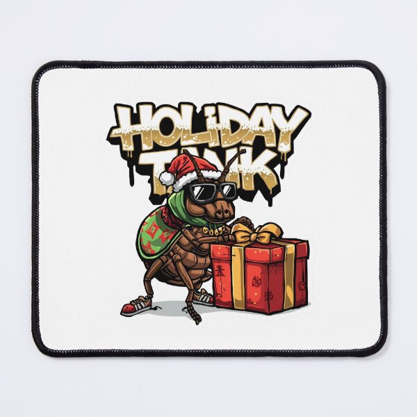 Item preview, Holiday Tank Beetle – Armored Christmas Present Bug Art designed and sold by MiszungART.
