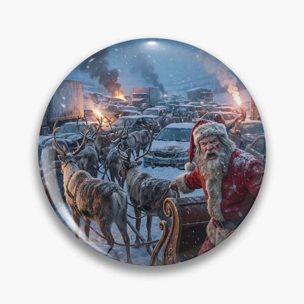 Item preview, Santa Claus in the Apocalyptic Traffic Jam designed and sold by Sartawsky.