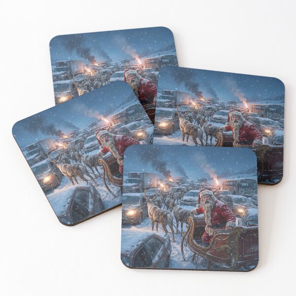 Item preview, Santa Claus in the Apocalyptic Traffic Jam designed and sold by Sartawsky.